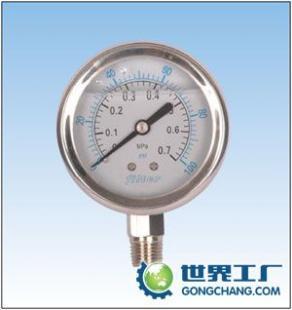 供應北京富萊克FLECK軟化水設備配件 水處理用耐震壓力表詳解